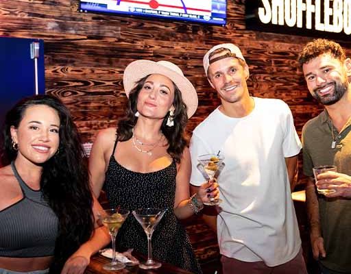 23 Restaurants Private Events Gallery | people eating food, playing various games and having fun